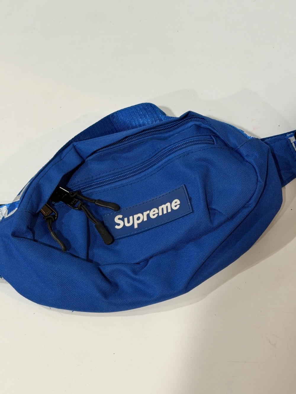 Supreme Royal Blue Waist Bag with Logo Patch